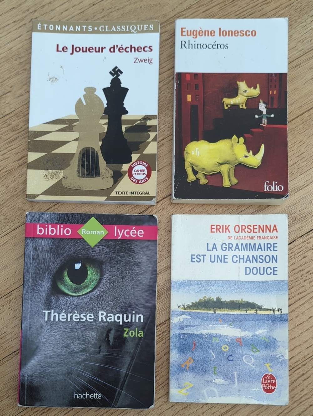 Set of 4 French Paperback Classics